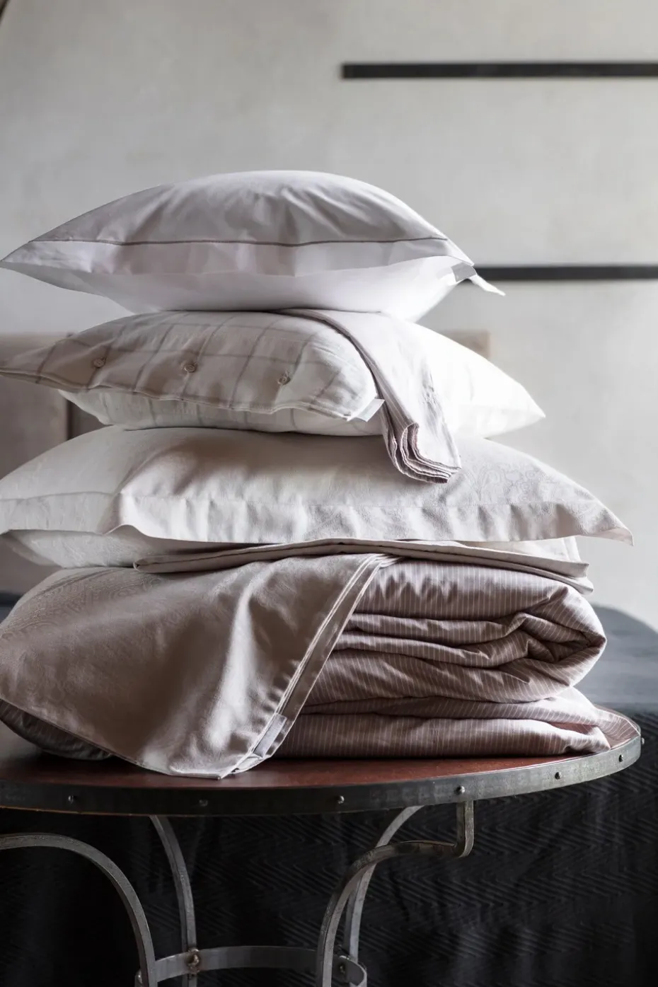 Funda de almohada Hotel Light Flannel 65x65 cm, blanco-beige claro
