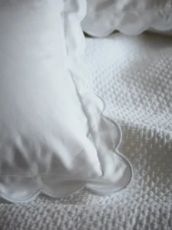 Funda de almohada Isola, Blanco, 50x60 cm