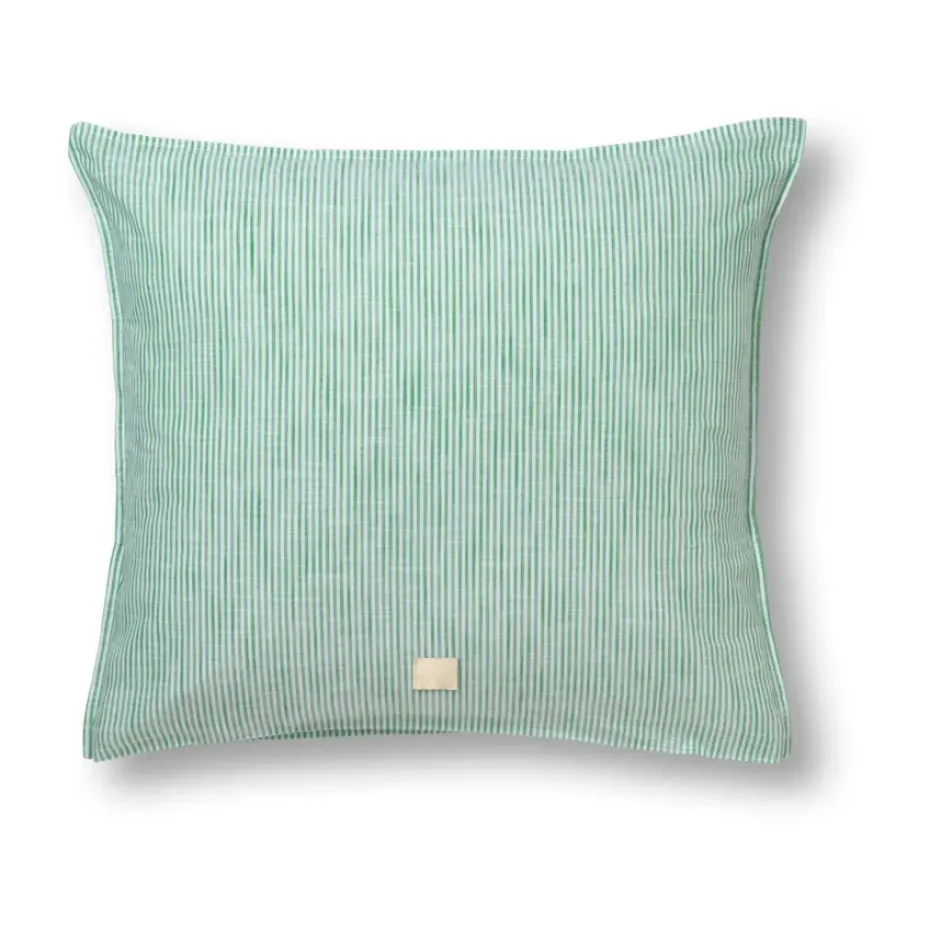 Funda de almohada Monochrome Lines 50x60 cm, Verde-blanco