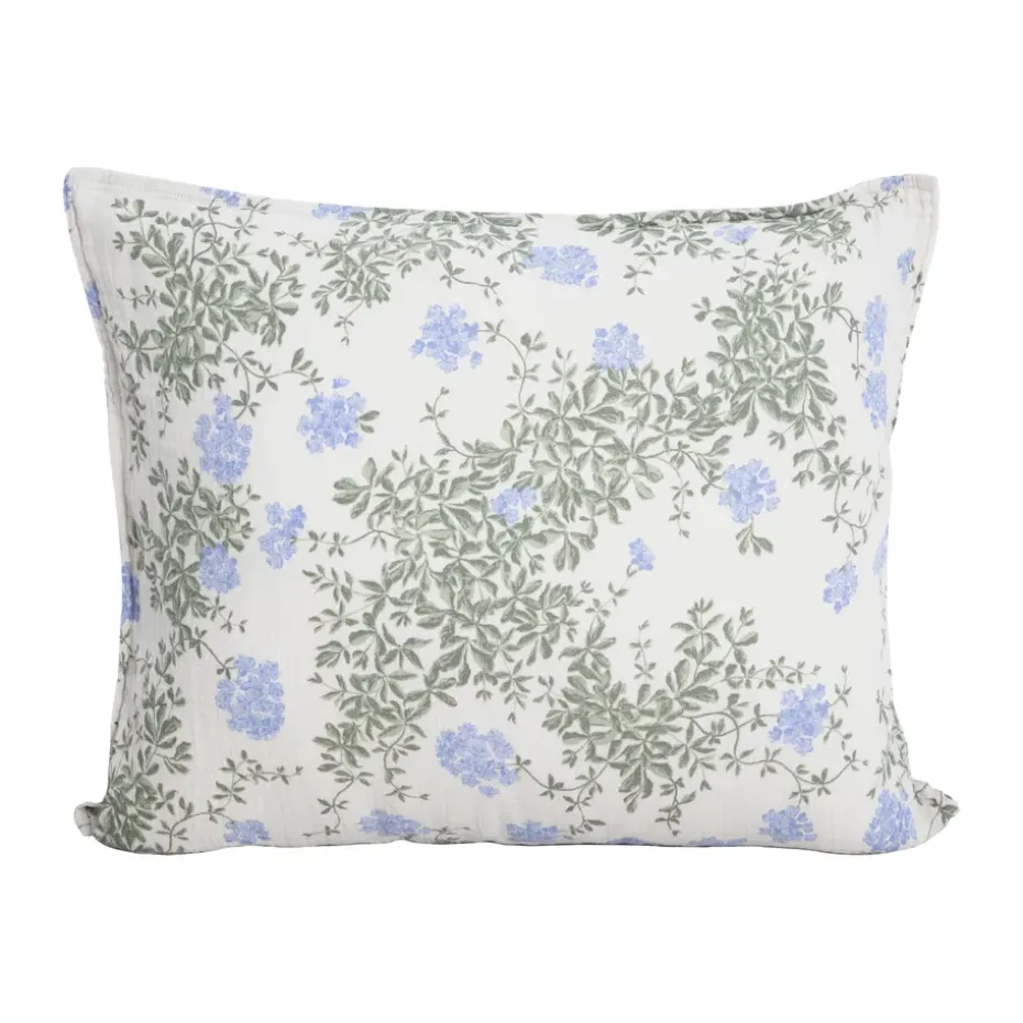 Funda de almohada Plumbago Muslin, 50x60 cm