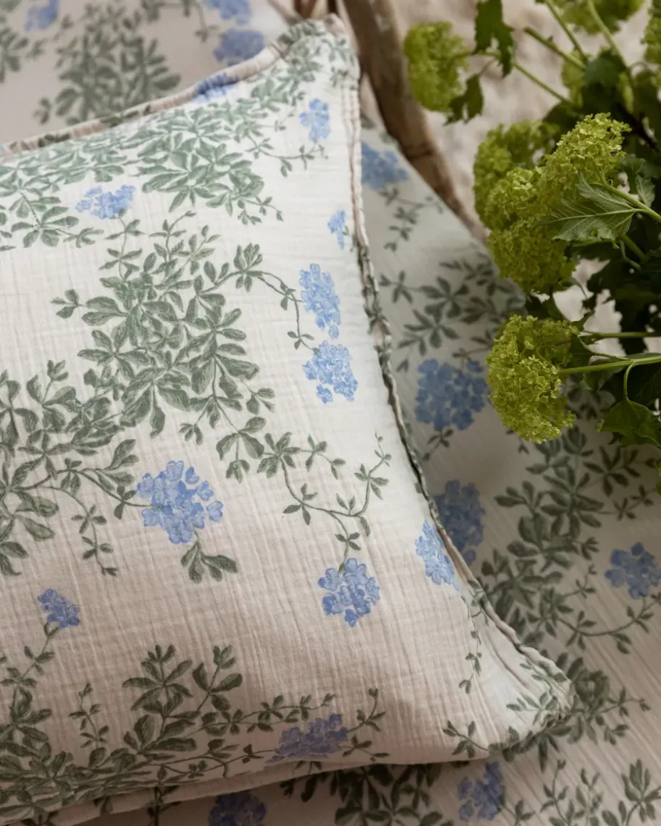 Funda de almohada Plumbago Muslin, 50x60 cm