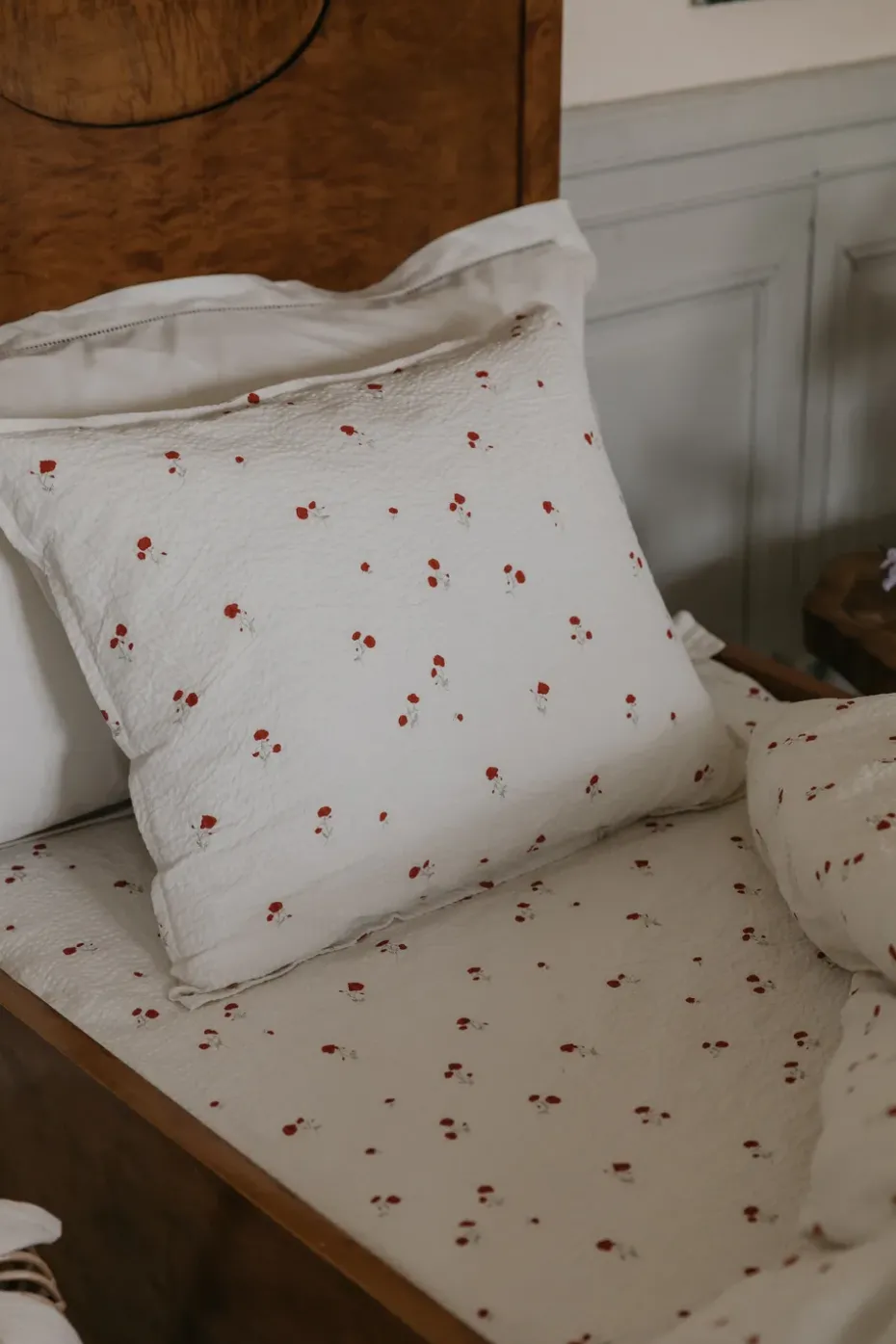 Funda de almohada Poppy Seersucker, 50x90 cm