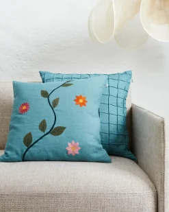 Funda de cojín Bloom 50x50 cm, Heaven Blue