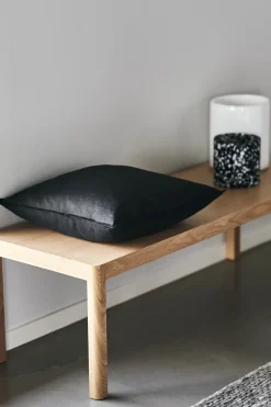 Funda de cojín Calm lino 50x50 cm, Carbon