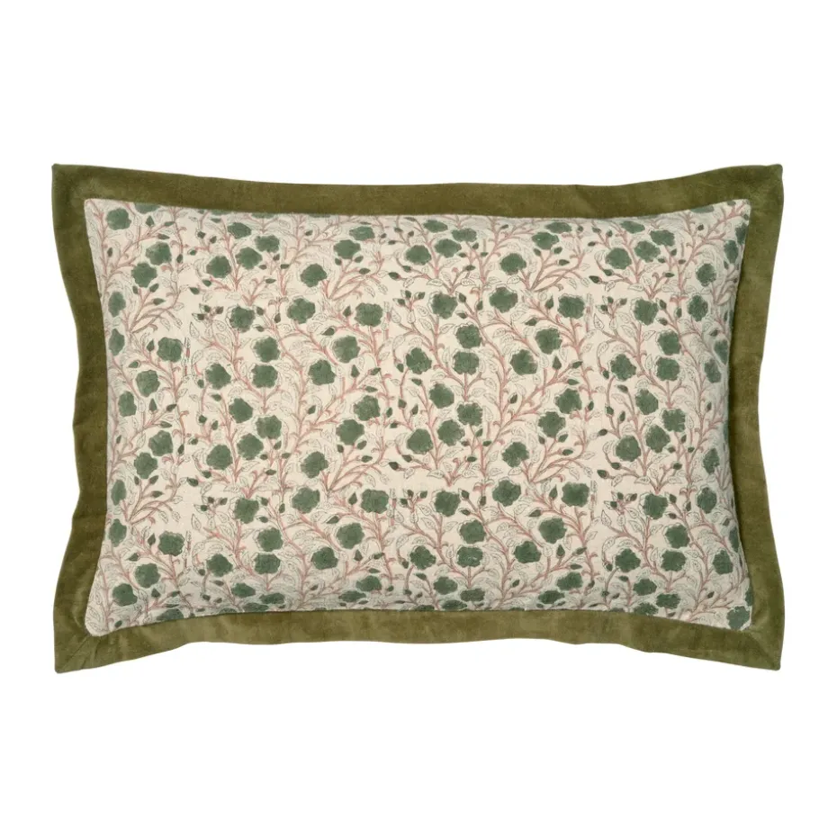 Funda de cojín Daisy 40x60 cm, Verde