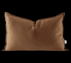 Funda de cojín de lino Calm 40x60 cm, Almond Brown
