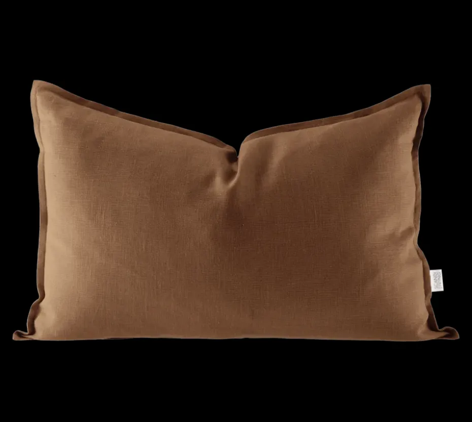 Funda de cojín de lino Calm 40x60 cm, Almond Brown