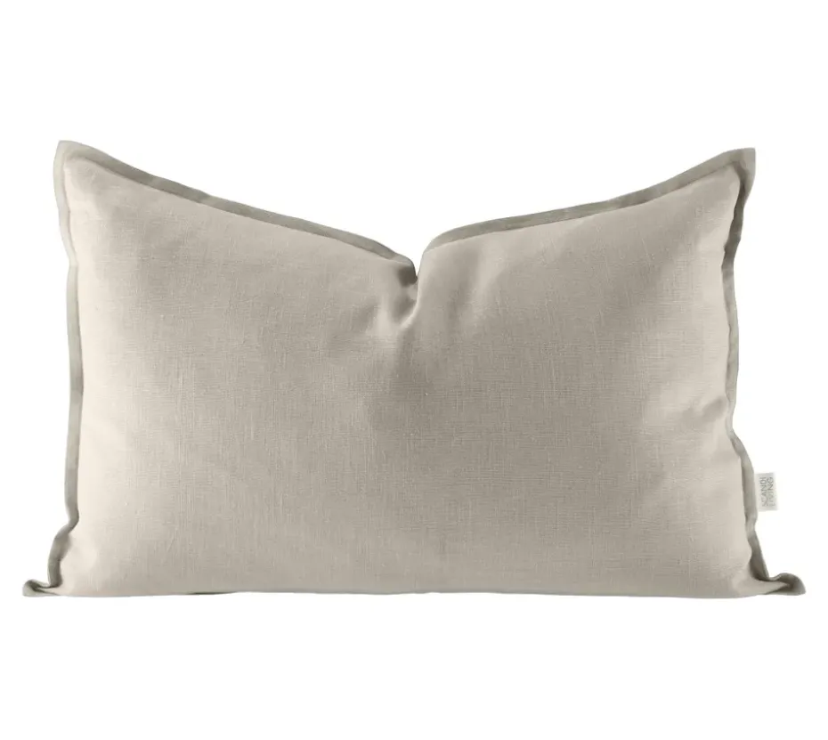 Funda de cojín de lino Calm 40x60 cm, Greige