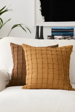 Funda de cojín Jammu 50x50 cm, Cognac