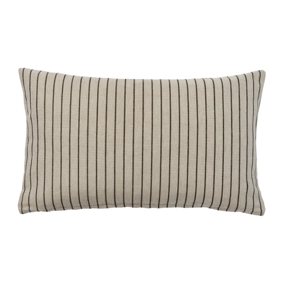 Funda de cojín Karen, Light beige-black, 30x50 cm