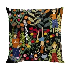 Funda de cojín maderadgård 47x47 cm, negro-multi