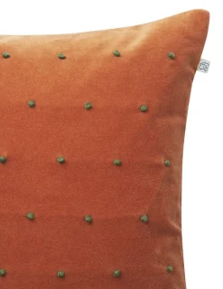 Funda de cojín Roma 50x50 cm, Terracotta-forest green
