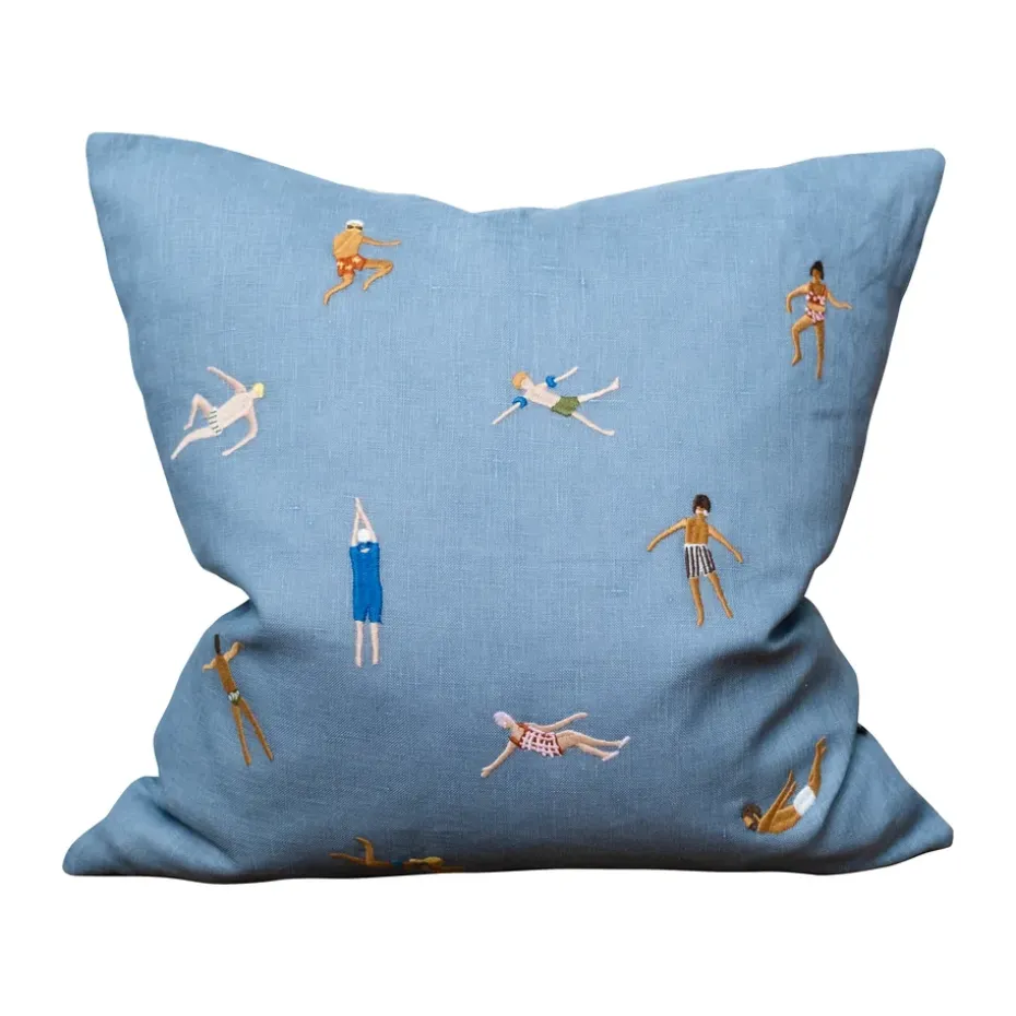 Funda de cojín Swimmers 45x45 cm, Blue
