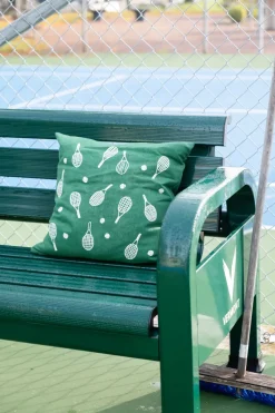 Funda de cojín Tennisracket 48x48 cm, Green