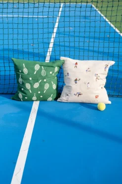 Funda de cojín Tennisracket 48x48 cm, Green