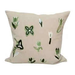 Funda de cojín Tulip 48x48 cm, Nature-green