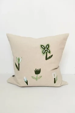 Funda de cojín Tulip 48x48 cm, Nature-green