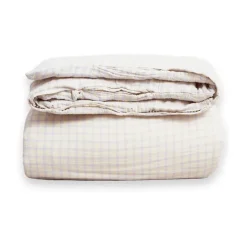 Funda nórdica doble Gingham Sky Blue Muslin, 220x240 cm