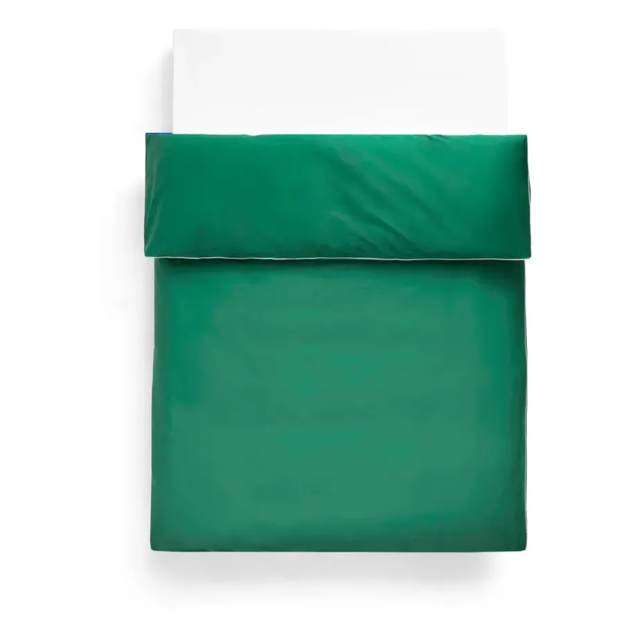 Funda nórdica Outline 220x220 cm, Emerald green