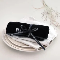 Funda para cubiertos de postre Hardanger, Negro