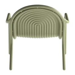 Groove lounge chair, Moss