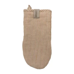 Guante de horno Ernst a rayas, caramelo-beige