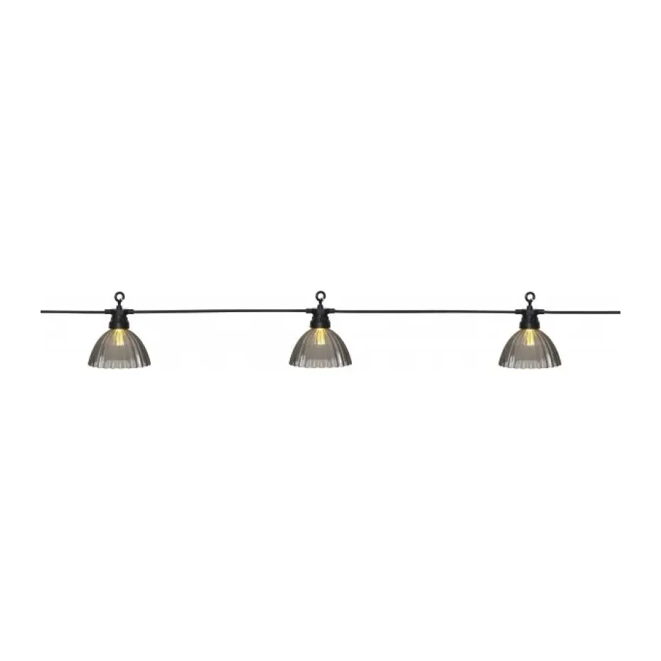 Guirnalda de luces Circus Shade 4,95 m, Gris