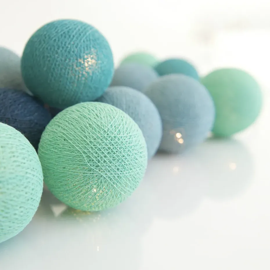 Guirnalda de luces Cool Mint, 20 bolas