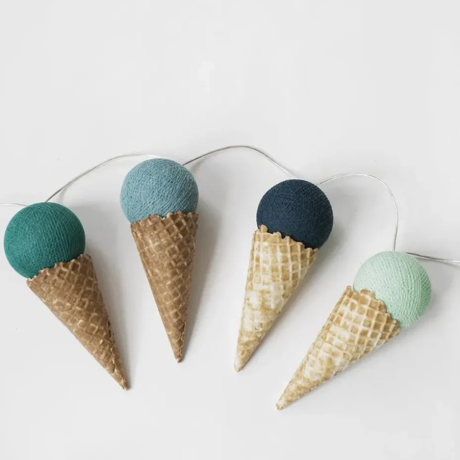 Guirnalda de luces Cool Mint, 20 bolas