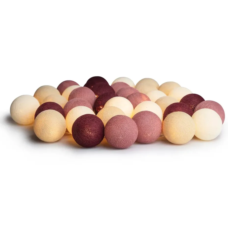 Guirnalda de luces Dusty Pink, 35 bolas
