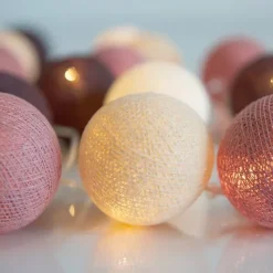 Guirnalda de luces Dusty Pink, 35 bolas