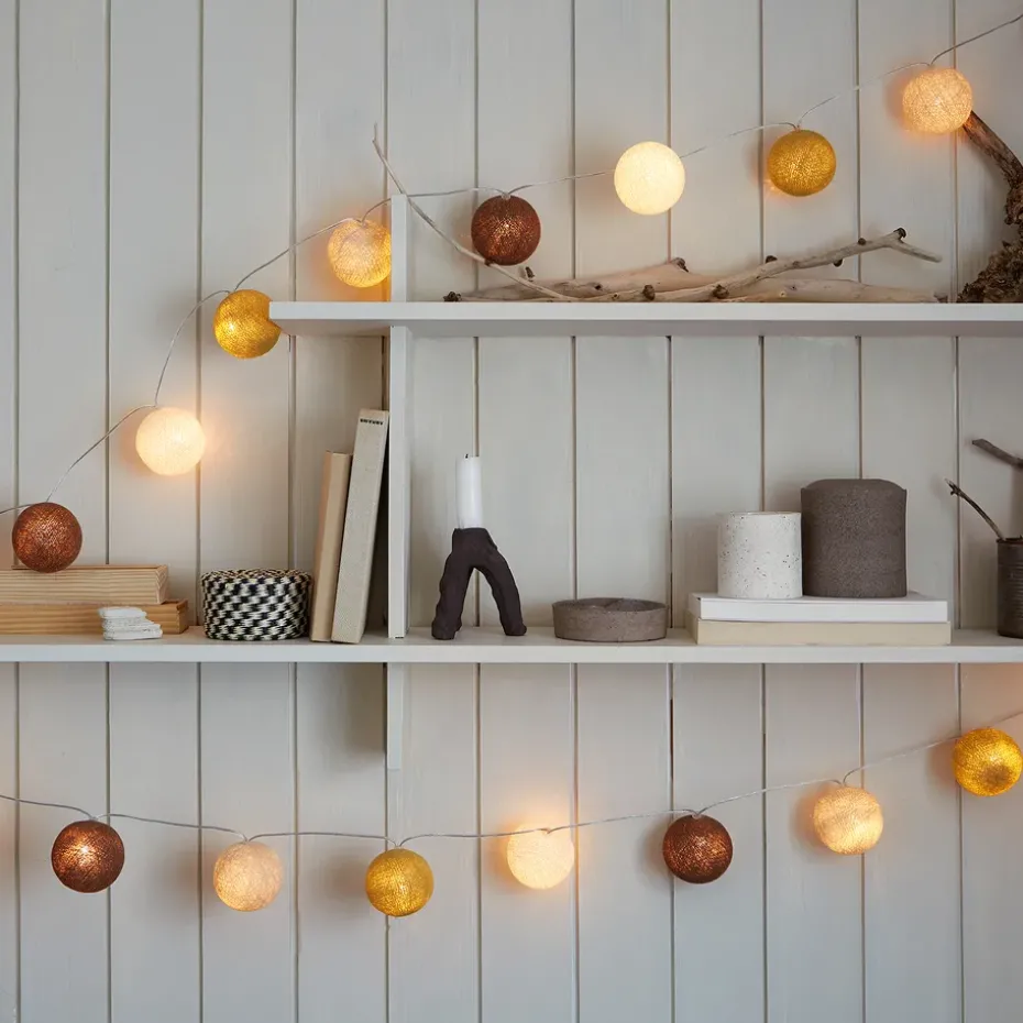 Guirnalda de luces Irislights Biscotti, 35 bolas