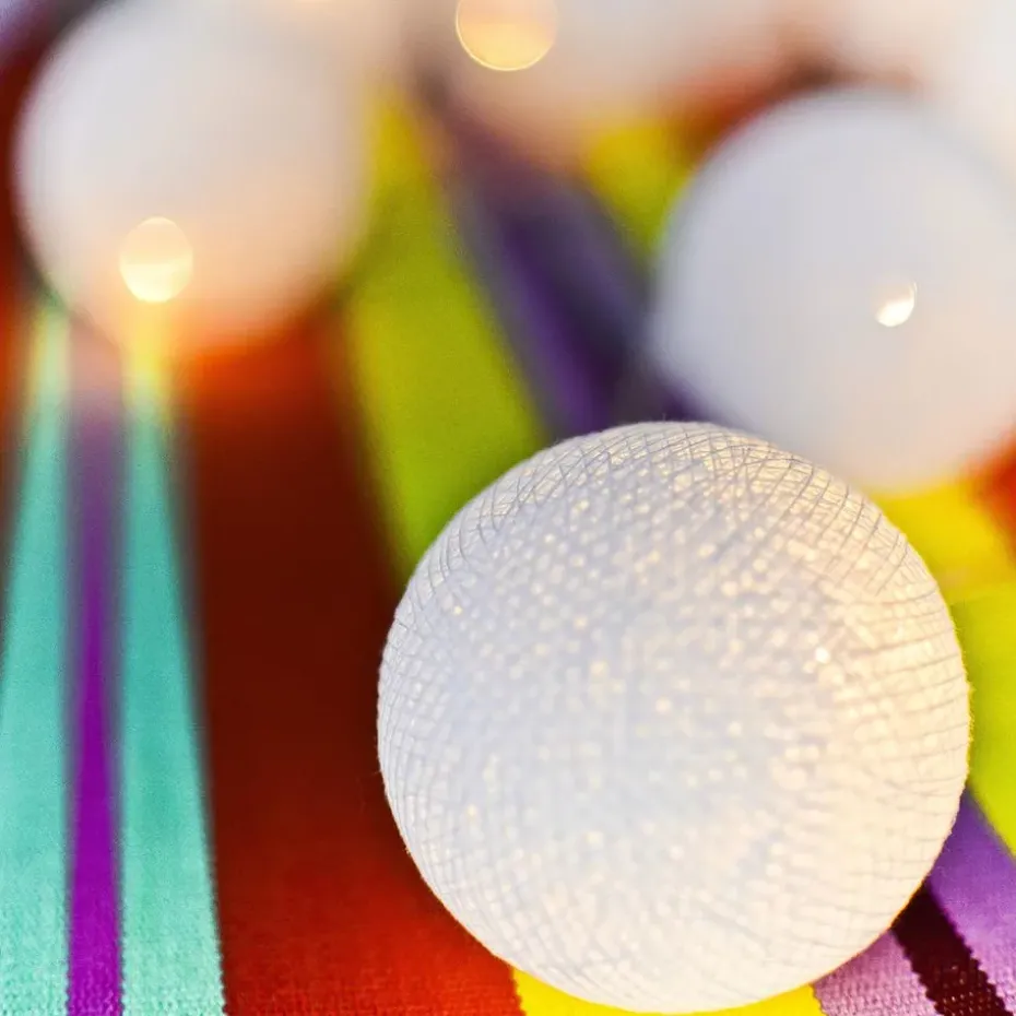 Guirnalda de luces Pure White, 35 bolas