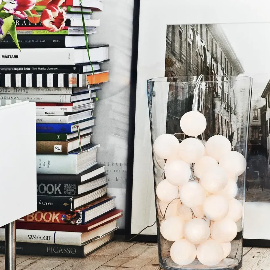 Guirnalda de luces Pure White, 20 bolas