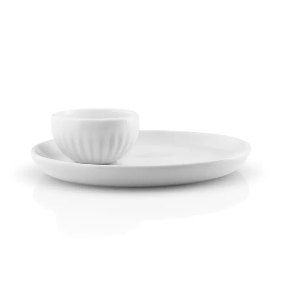 Huevera Eva Trio Legio Nova, blanco