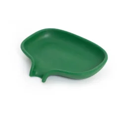 Jabonera silicona con pico para goteo, Verde oscuro