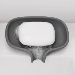 Jabonera silicona con pico para goteo, Grafitgris