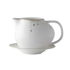 Jarra de servir con bol Julemorgen, blanco-multi