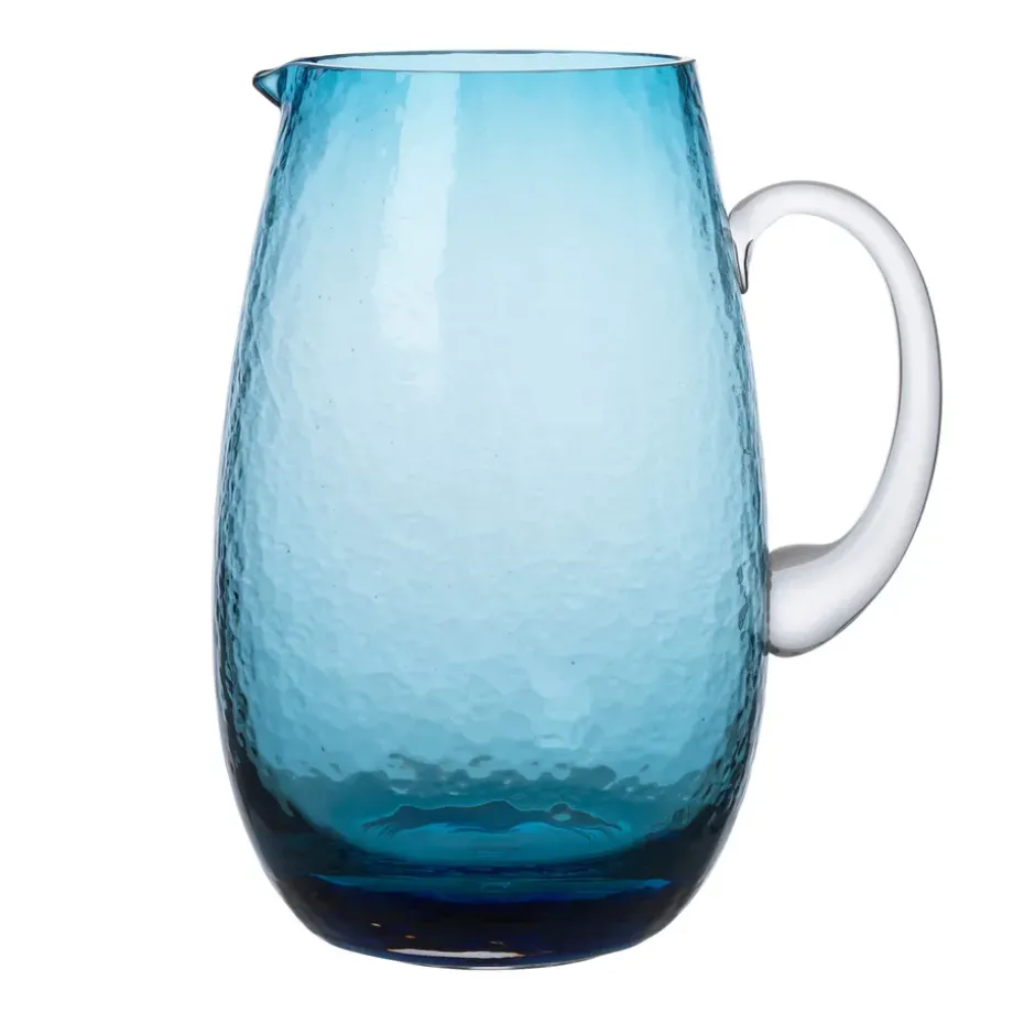Jarra Hammered, azul