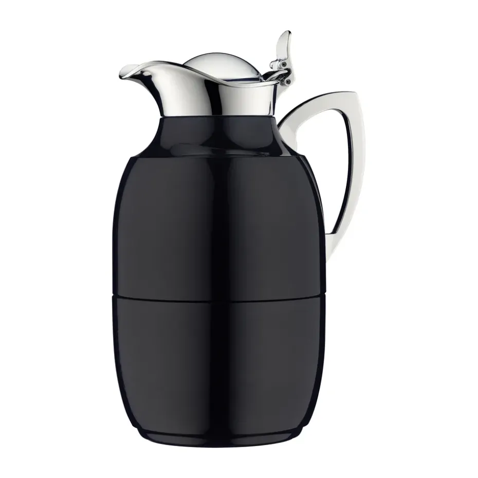 Jarra termo Juwel 1 l, Negro brillante-inoxidable negro