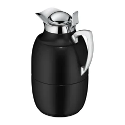 Jarra termo Juwel 1 l, Negro brillante-inoxidable negro