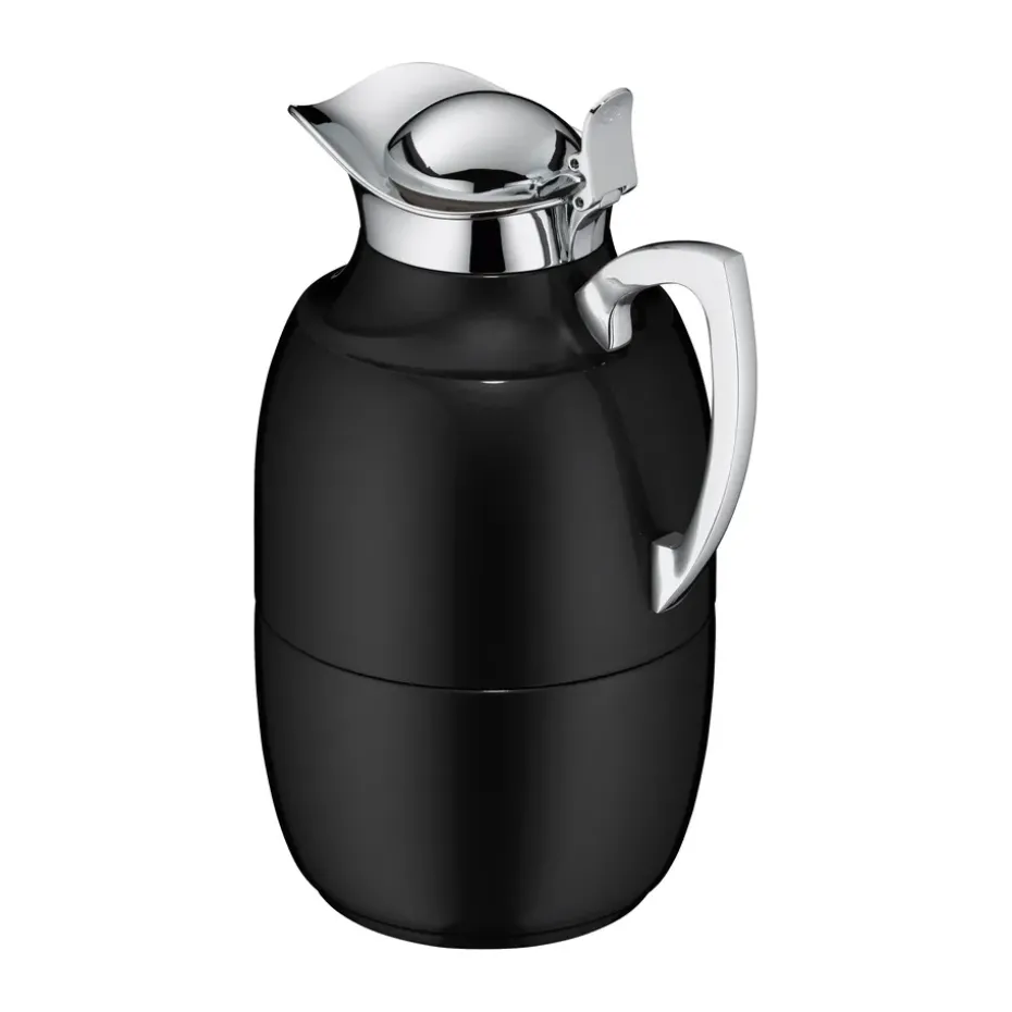 Jarra termo Juwel 1 l, Negro brillante-inoxidable negro