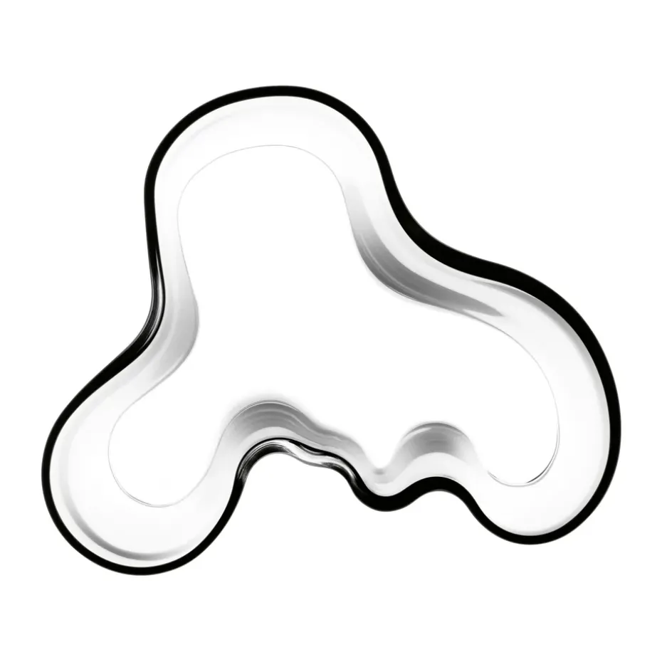 Jarrón Alvar Aalto transparente, 160 mm