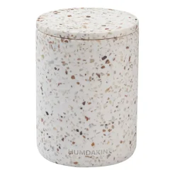 Jarrón con tapa Humdakin Terrazzo Ø10 cm, Red/Beige