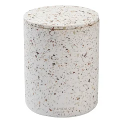 Jarrón con tapa Humdakin Terrazzo Ø13 cm, Red/Beige