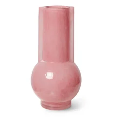 Jarrón de vidrio HK Living 25 cm, Flamingo pink