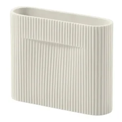 Jarrón Ridge 16,5 cm, Off white