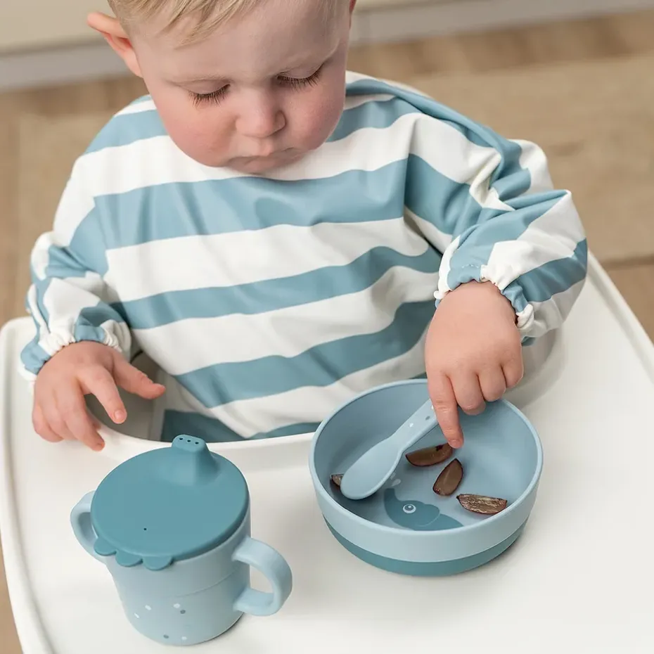 Juego de cubiertos Happy Dots foodie 3 piezas, Blue