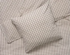 Juego de funda nórdica Bæk&Bølge 150x210 cm, gris-abedul