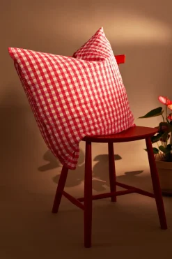 Juego de funda nórdica Bæk&Bølge 220x220 cm, Rojo-amarillo
